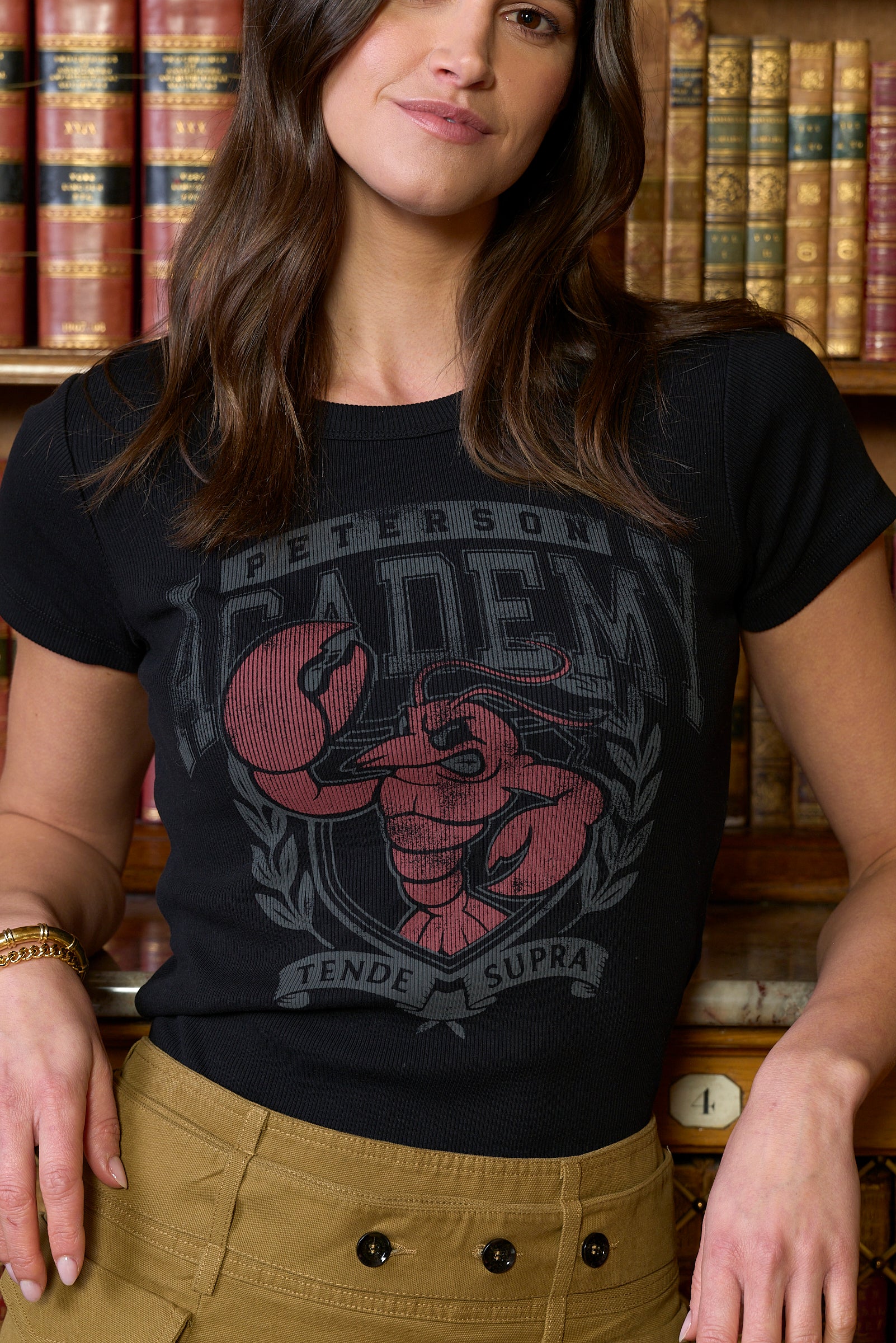Fighting Lobster Cropped T-Shirt