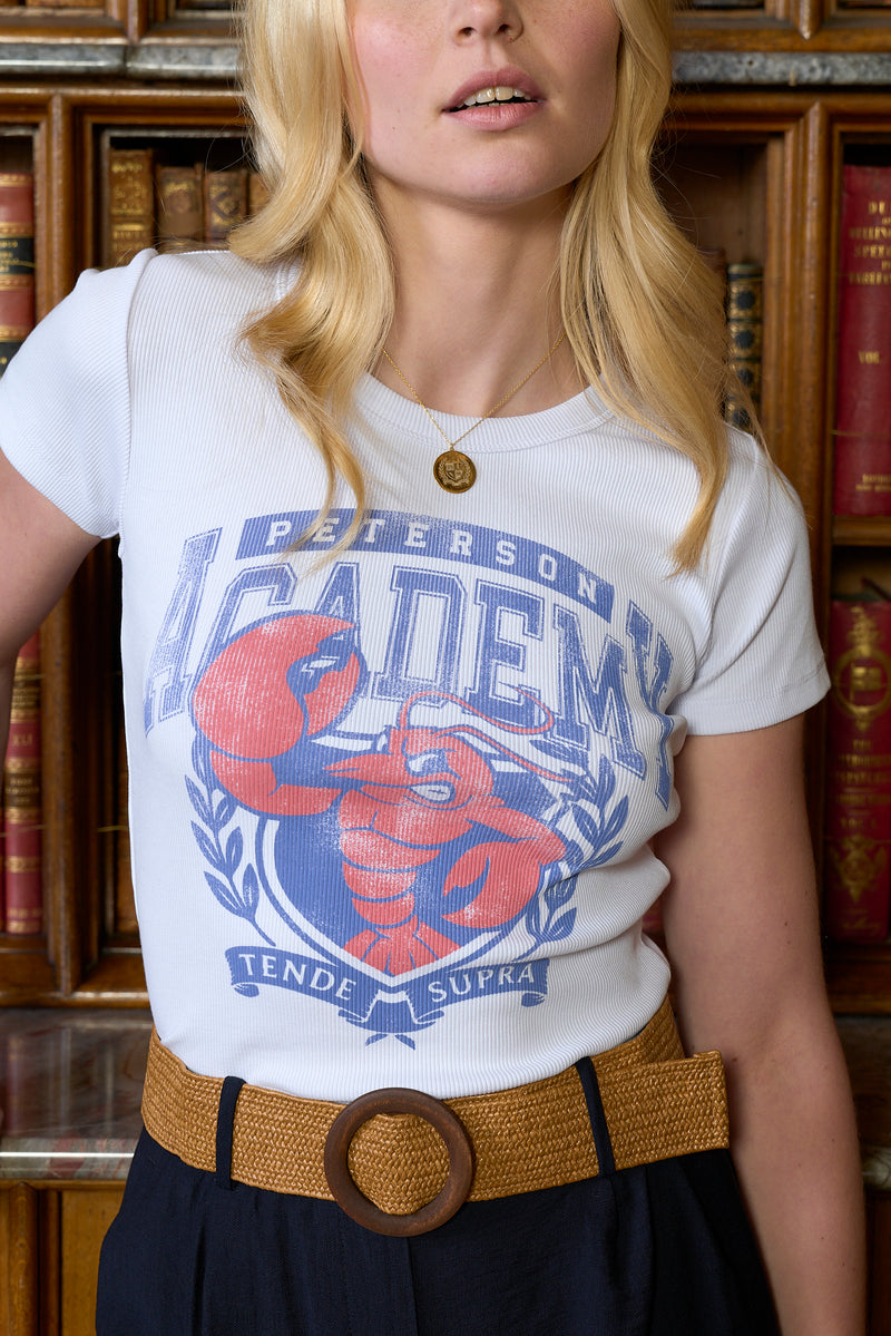 Fighting Lobster Cropped T-Shirt